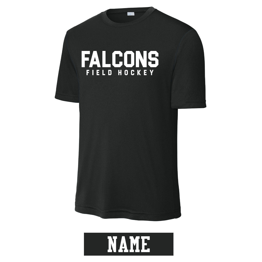Ludlowe Field Hockey Performance Short Sleeve Logowear Fairfield Ludlowe Field Hockey Black Mens XS