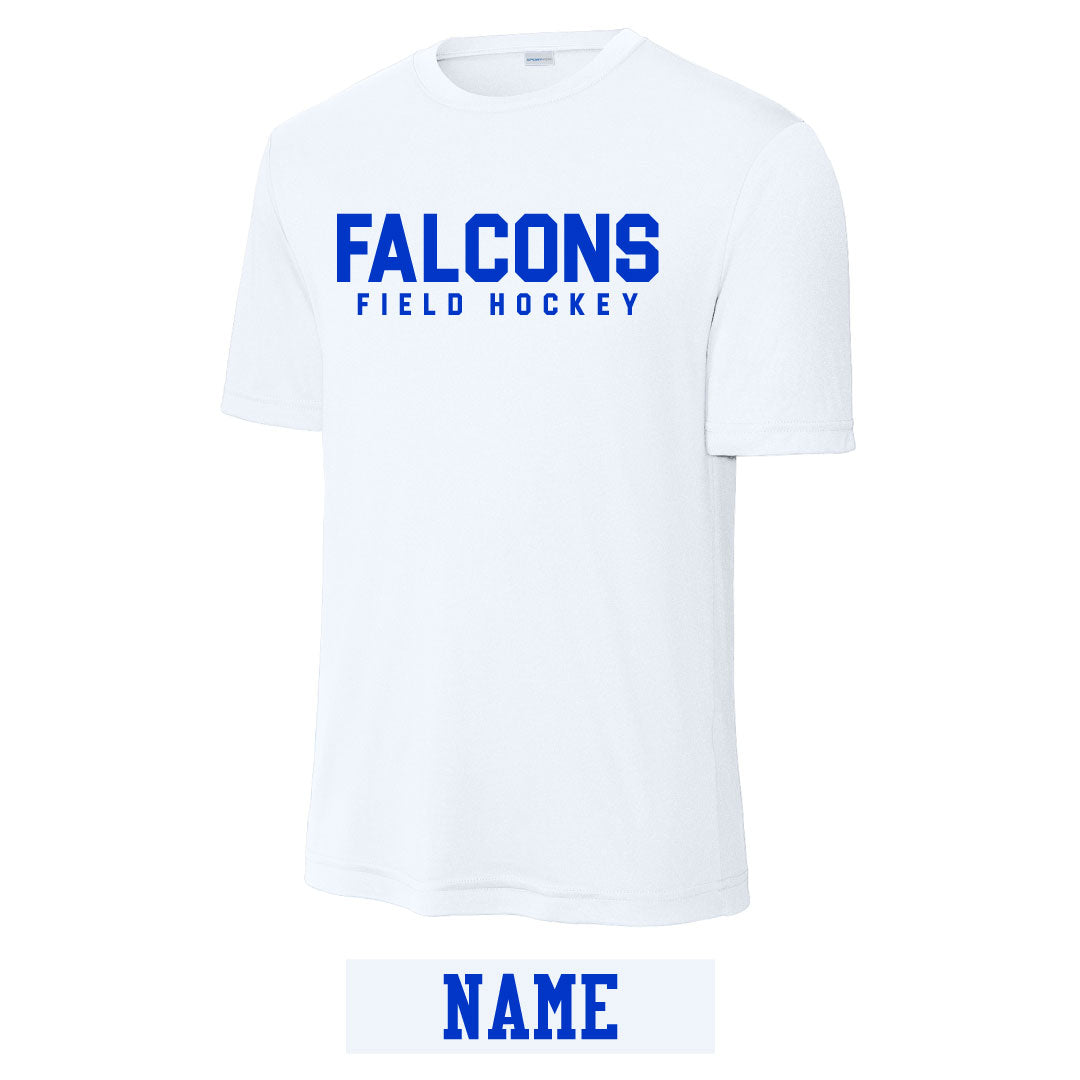 Ludlowe Field Hockey Performance Short Sleeve Logowear Fairfield Ludlowe Field Hockey White Mens XS