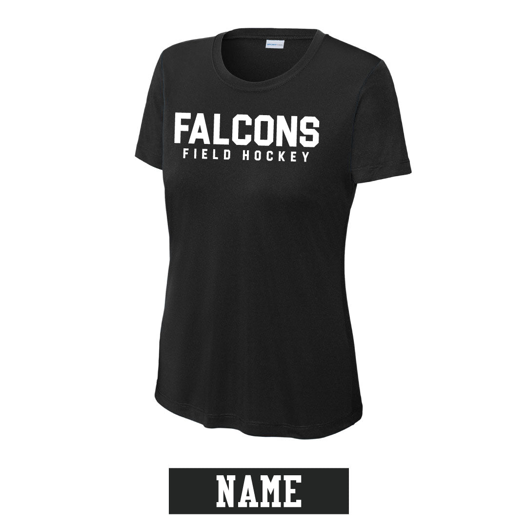 Ludlowe Field Hockey Performance Short Sleeve Logowear Fairfield Ludlowe Field Hockey Black Ladies XS