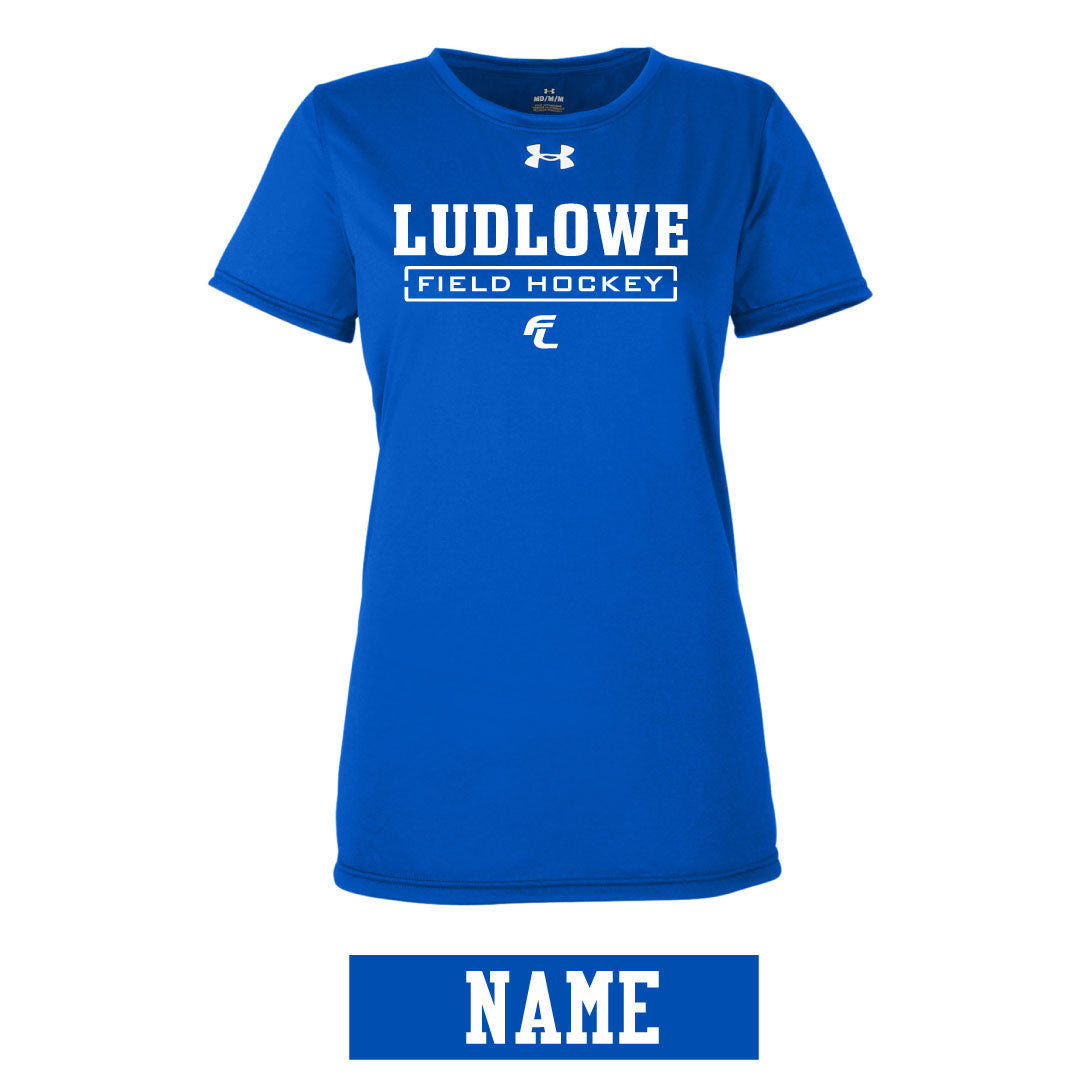 Ludlowe Field Hockey UA Performance Tee Logowear Fairfield Ludlowe Field Hockey Royal Mens S
