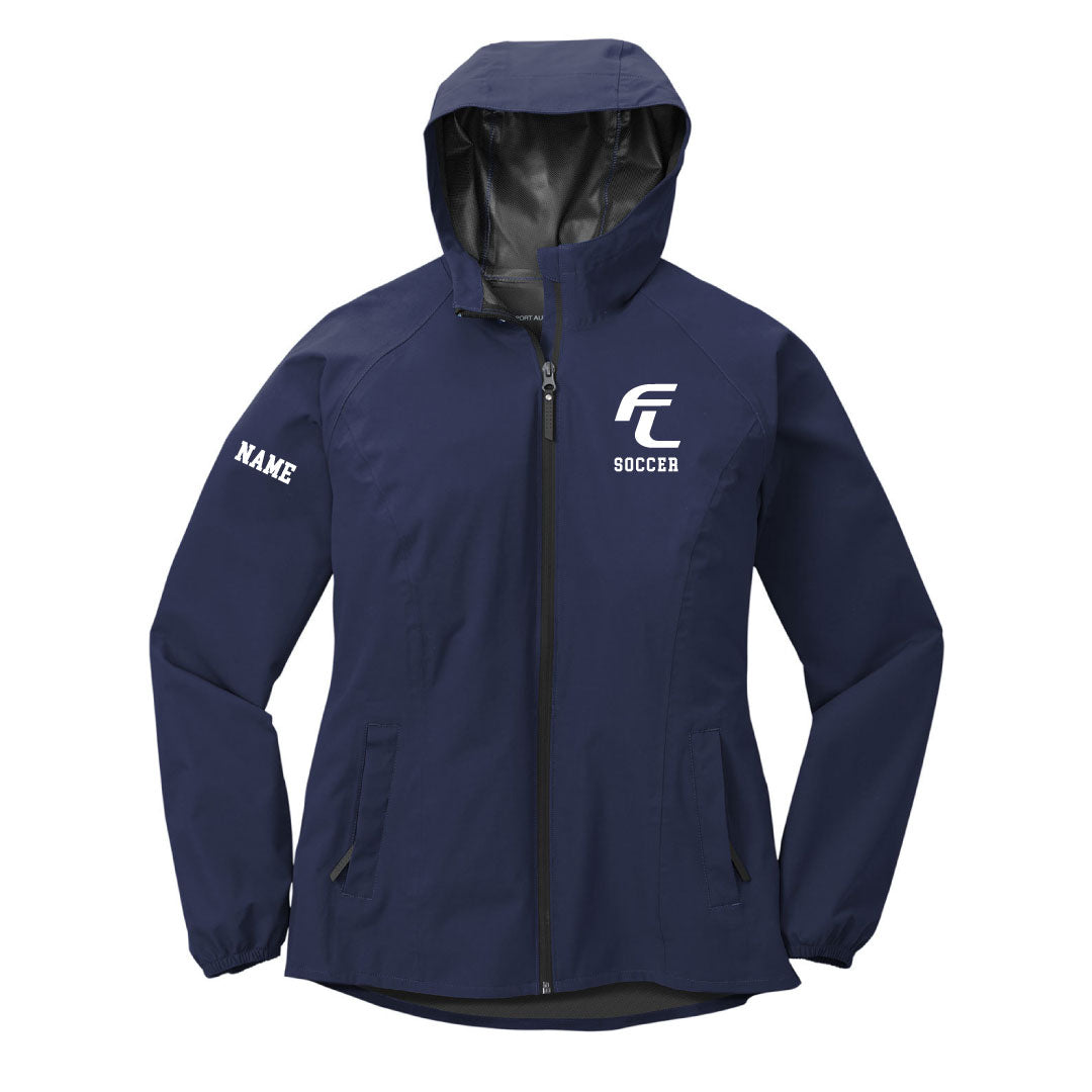 Ludlowe Girls Soccer Waterproof Jacket Logowear Fairfield Ludlowe Girls Soccer Ladies XS