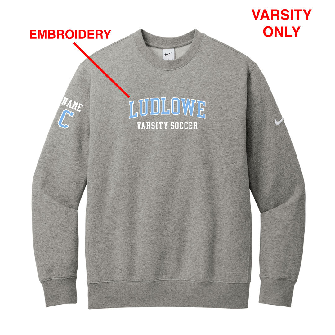 Ludlowe Girls Soccer Nike Crewneck Logowear Fairfield Ludlowe Girls Soccer Adult XS