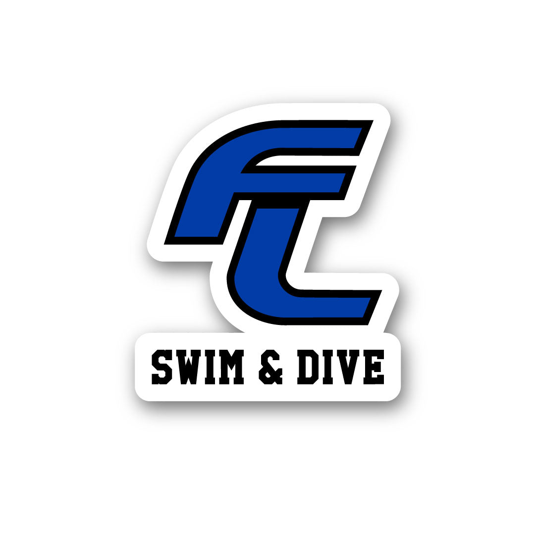 Ludlowe Girls Swim & Dive Sticker Logowear Fairfield Ludlowe Girls Swim & Dive