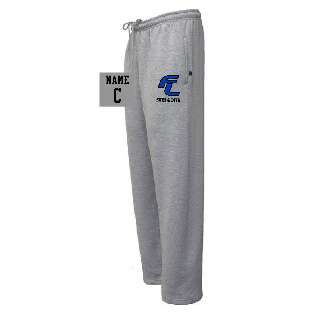 Ludlowe Girls Swim & Dive Sweatpants Logowear Fairfield Ludlowe Girls Swim & Dive Grey Adult XS 