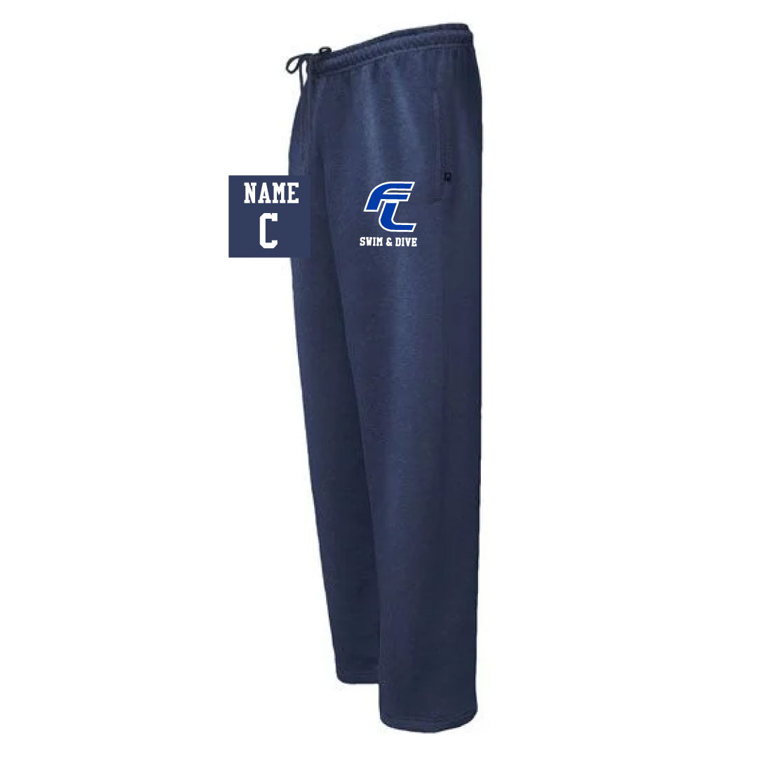 Ludlowe Girls Swim & Dive Sweatpants Logowear Fairfield Ludlowe Girls Swim & Dive Navy Adult XS 