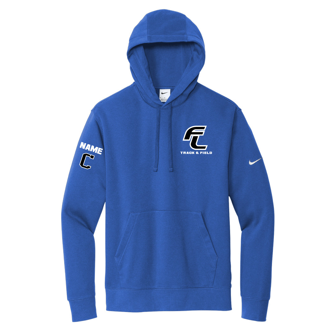 FL Track & Field Nike Hooded Sweatshirt Logowear FL Track & Field Royal Adult XS