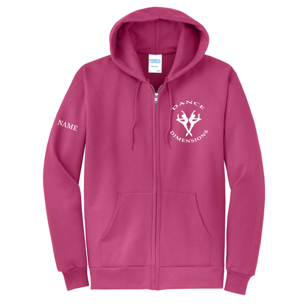 Dance Dimensions Full Zip Hooded Sweatshirt