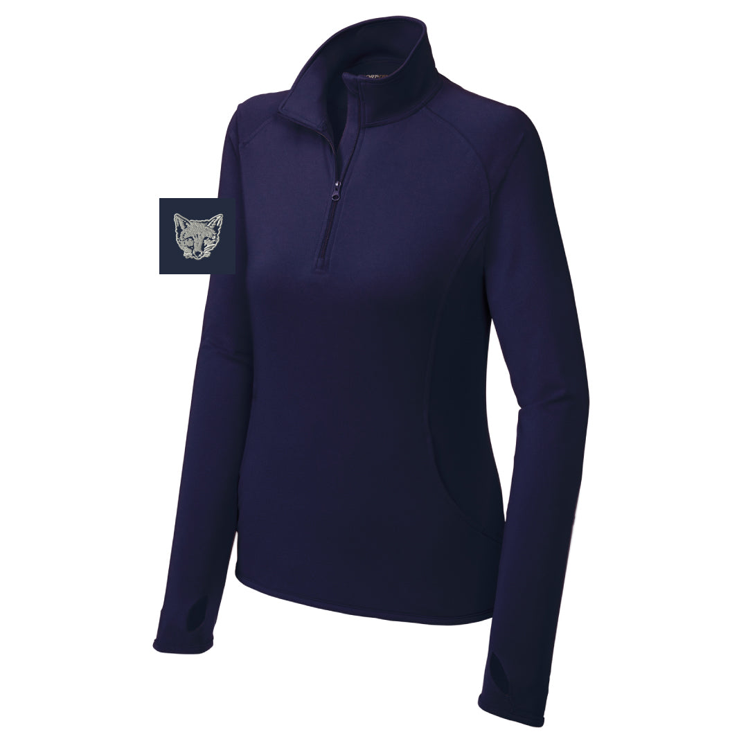 FCHC NAVY Performance 1/2 Zip Logowear Fairfield County Hunt Club Arm Ladies XS