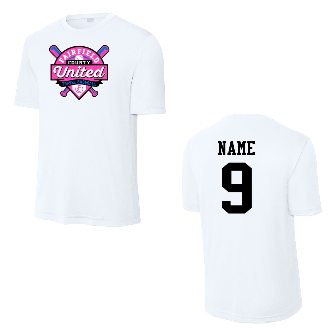 FCU Travel Baseball Performance Tees Logowear FCU Travel Baseball White Adult S