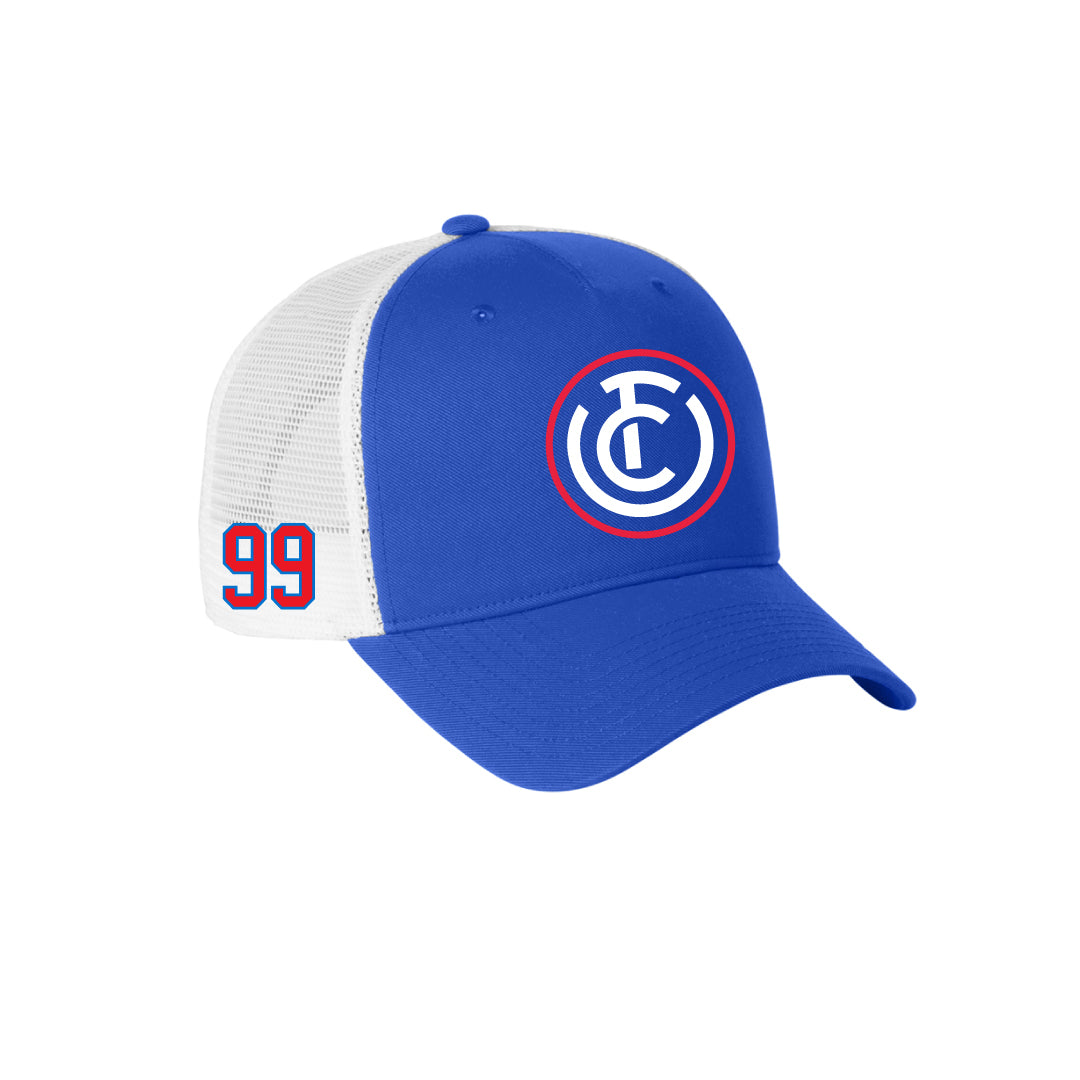 FCU Travel Baseball Nike Trucker Hat Logowear FCU Travel baseball Royal/White