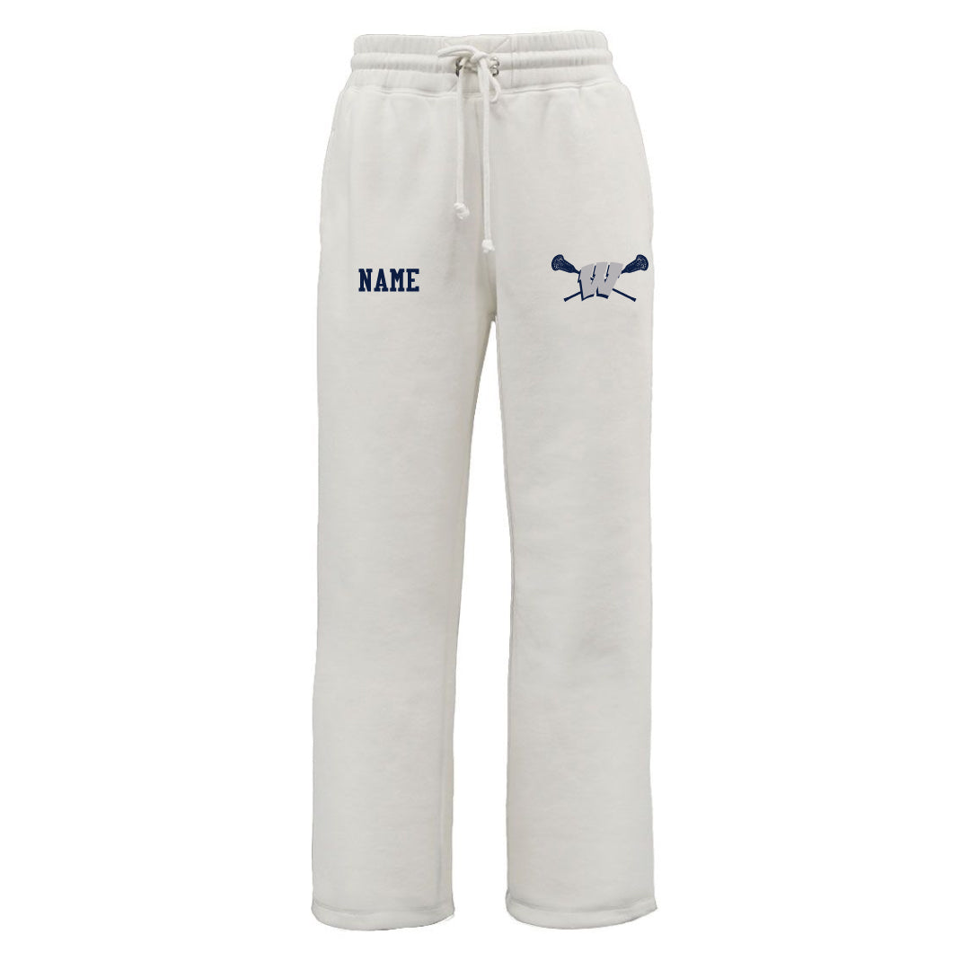 Westport PAL Girls Lacrosse Ladies Sponge Fleece Sweatpants Logowear Westport PAL Girls Lacrosse Cream Ladies XS
