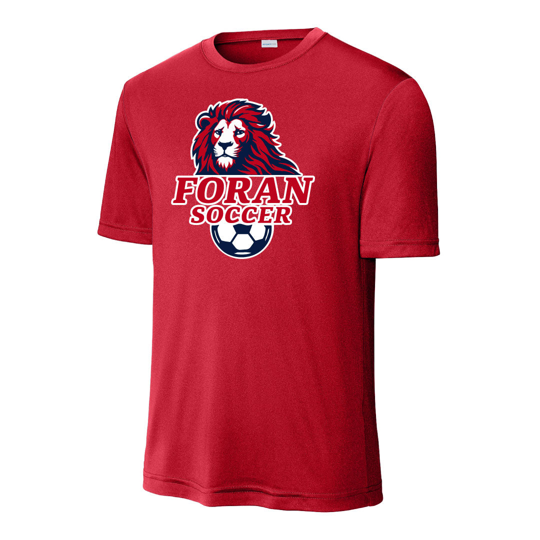 Foran Girls Soccer Practice Tees -REQUIRED Logowear Foran Girls Soccer Red Adult XS