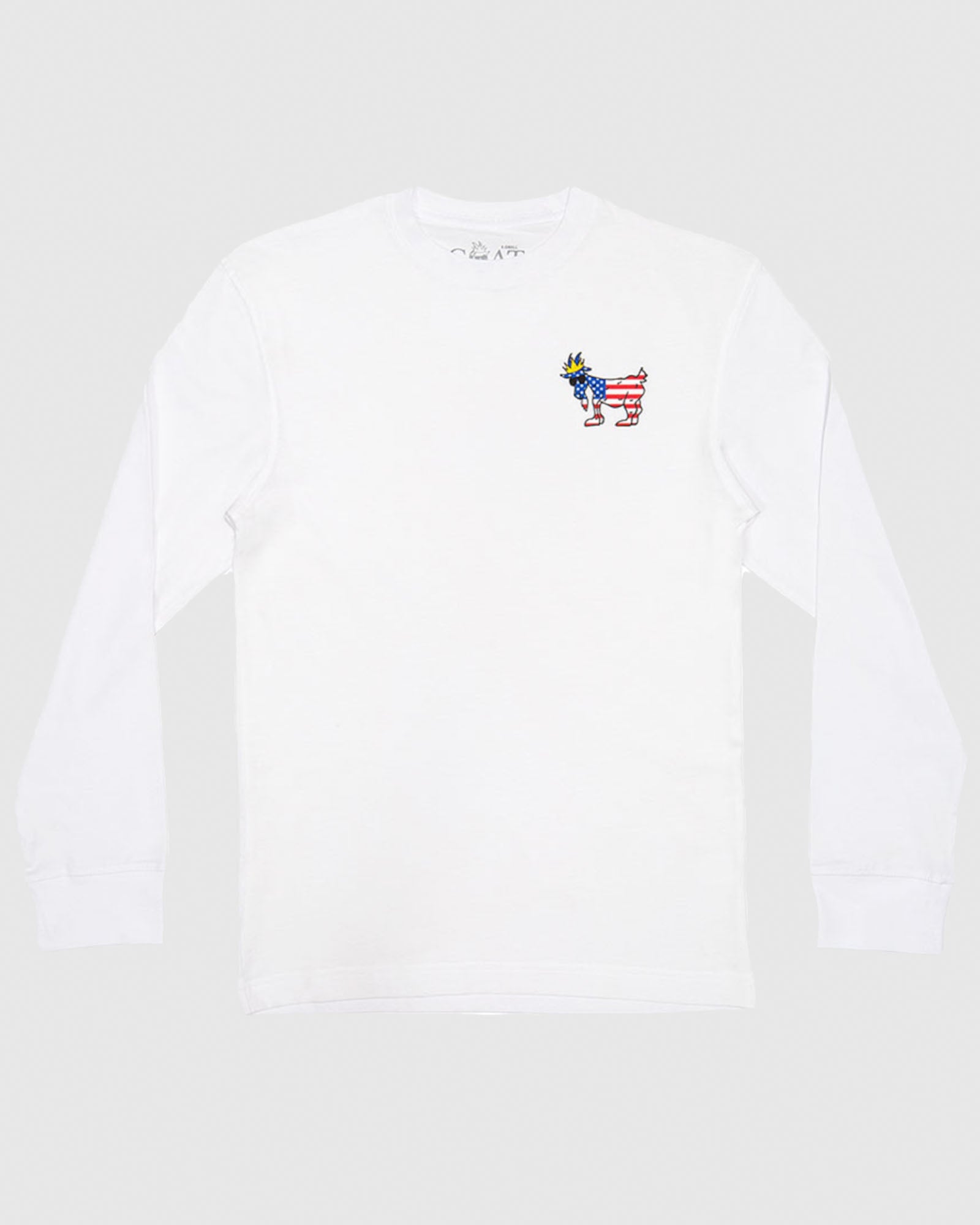 Goat USA Youth Freedom Long Sleeve T-Shirt Apparel Goat USA White Youth Small 