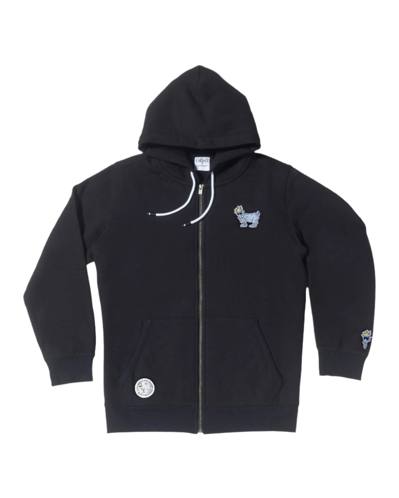 Goat USA Youth Sherpa-Lined Full-Zip Hooded Sweatshirt Apparel Goat USA Black Youth Small