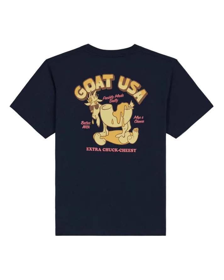 Goat USA Youth Mac & Cheese T-Shirt Apparel Goat USA Navy Blazer Youth XSmall