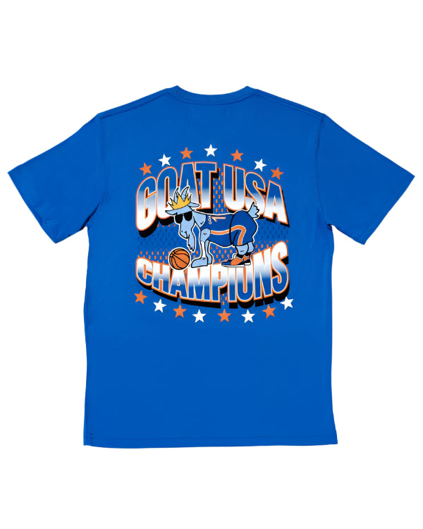 Goat USA Youth Basketball Champions T-Shirt Apparel Goat USA Royal Youth Small