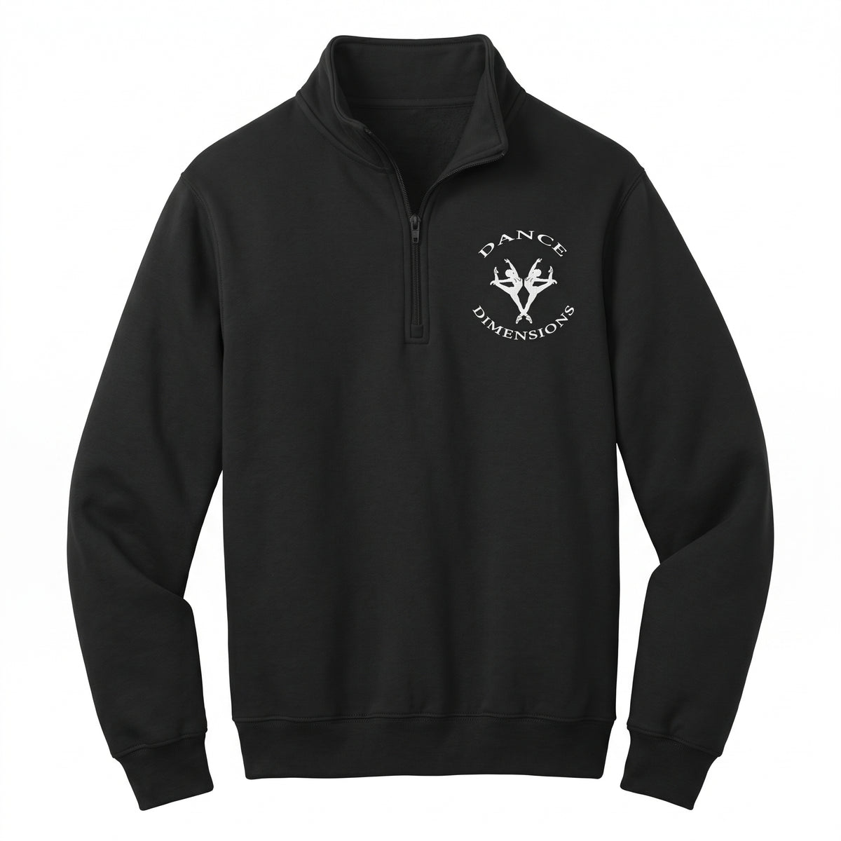 Dance Dimensions 1/4 Zip Sweatshirt Logowear Dance Dimensions Black Youth XS