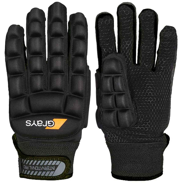 Grays International Pro Field Hockey Glove Equipment Cranbarry Black XXSmall Left Hand