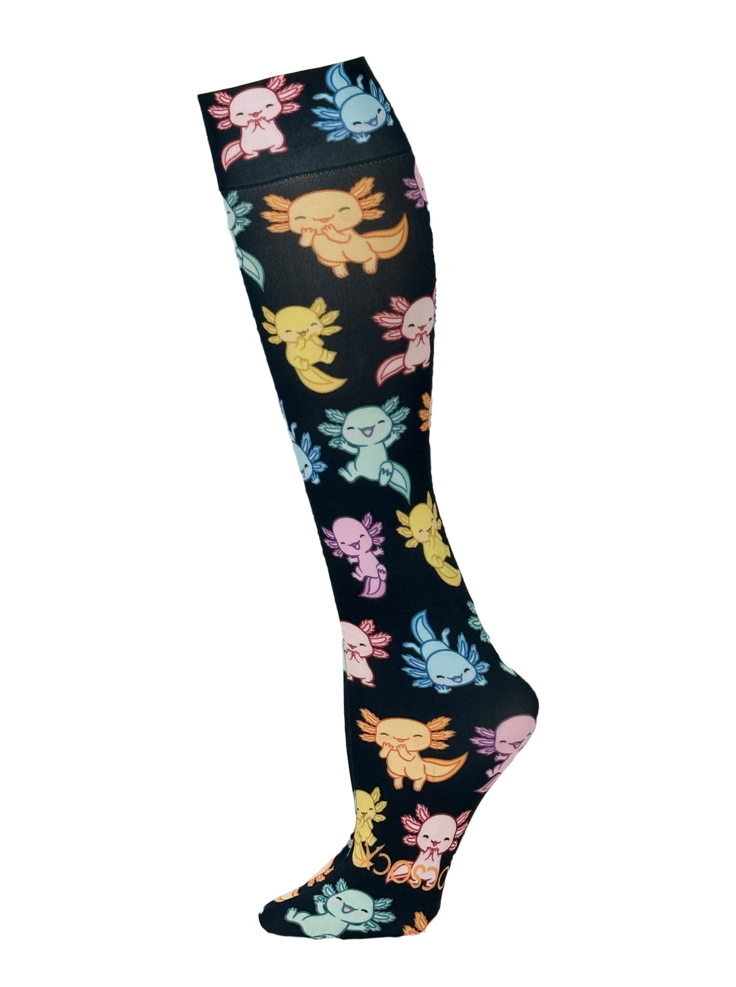 Hocsocx Liner Socks Apparel Hocsocx Axolotl Excitement Youth: shoe sizes 13-4