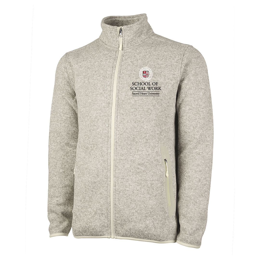 SHU School of Social Work Heathered Full Fleece Zip