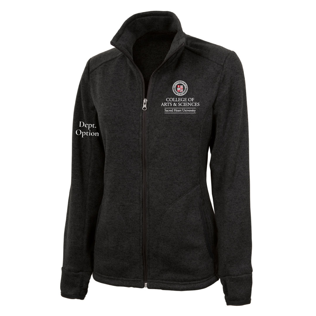 SHU College of Arts & Sciences Heathered Fleece Full Zip
