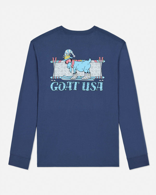 Goat USA Youth Mountain Club '25 Long Sleeve T-Shirt Apparel Goat USA Navy Youth XSmall