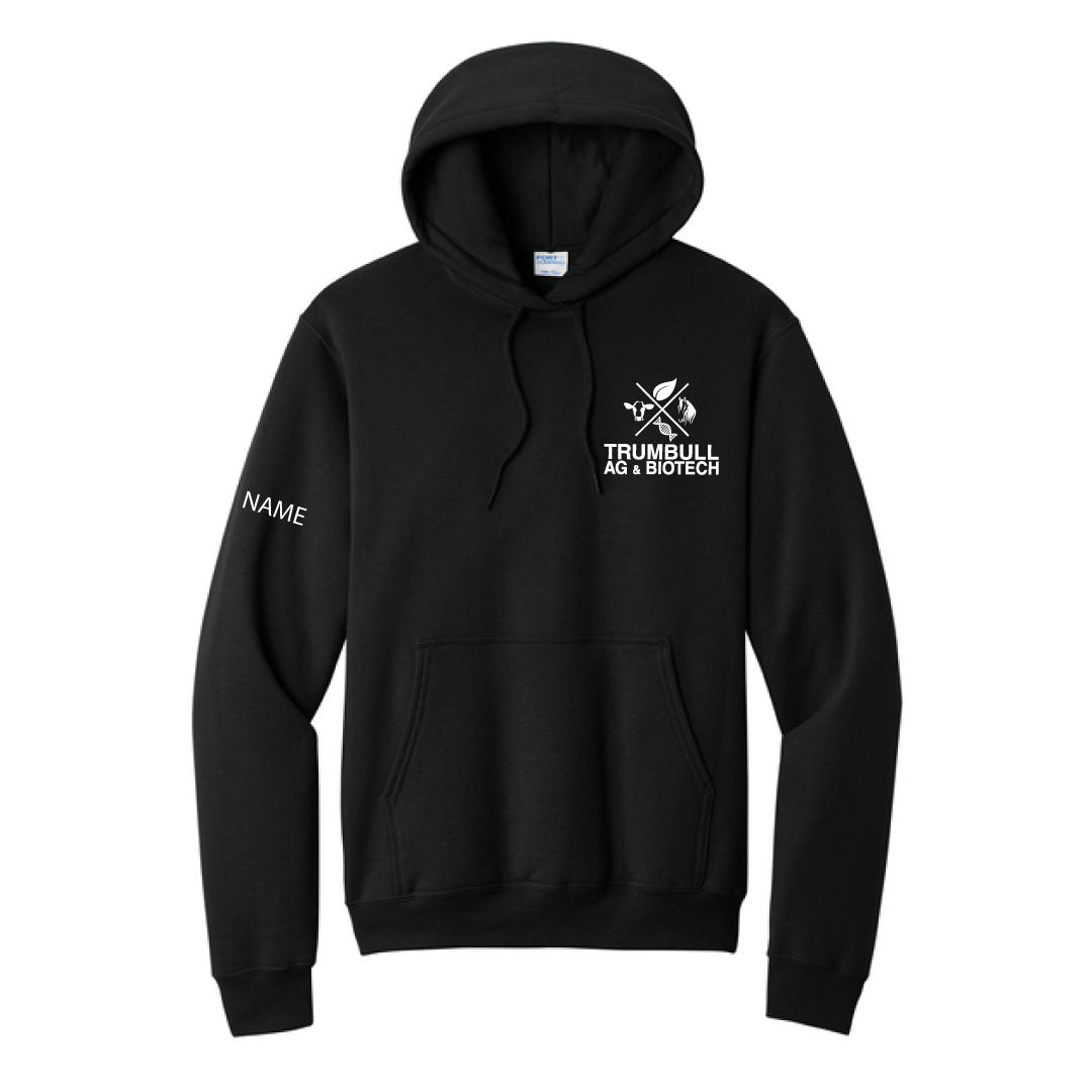 Trumbull Ag and Biotech Hooded Sweatshirt Logowear Trumbull Ag & Biotech Black Adult S