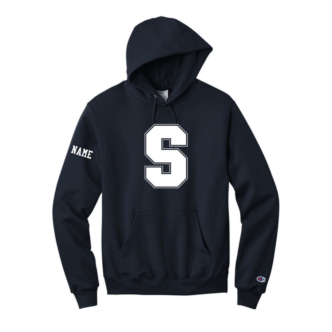 Staples Football Champion Hoodie Logowear Staples Football Navy Adult S
