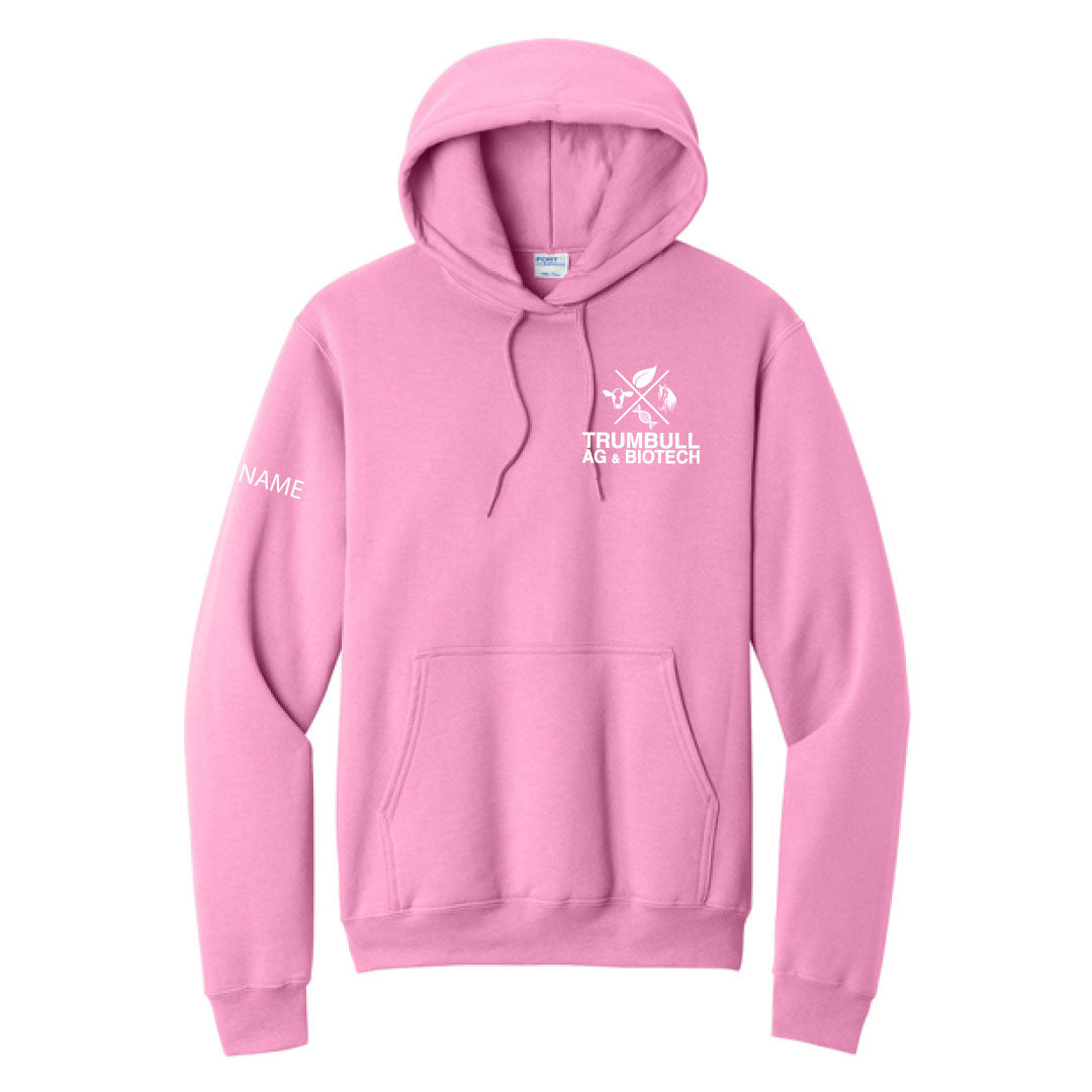 Trumbull Ag and Biotech Hooded Sweatshirt Logowear Trumbull Ag & Biotech Cherry Blossom Adult S