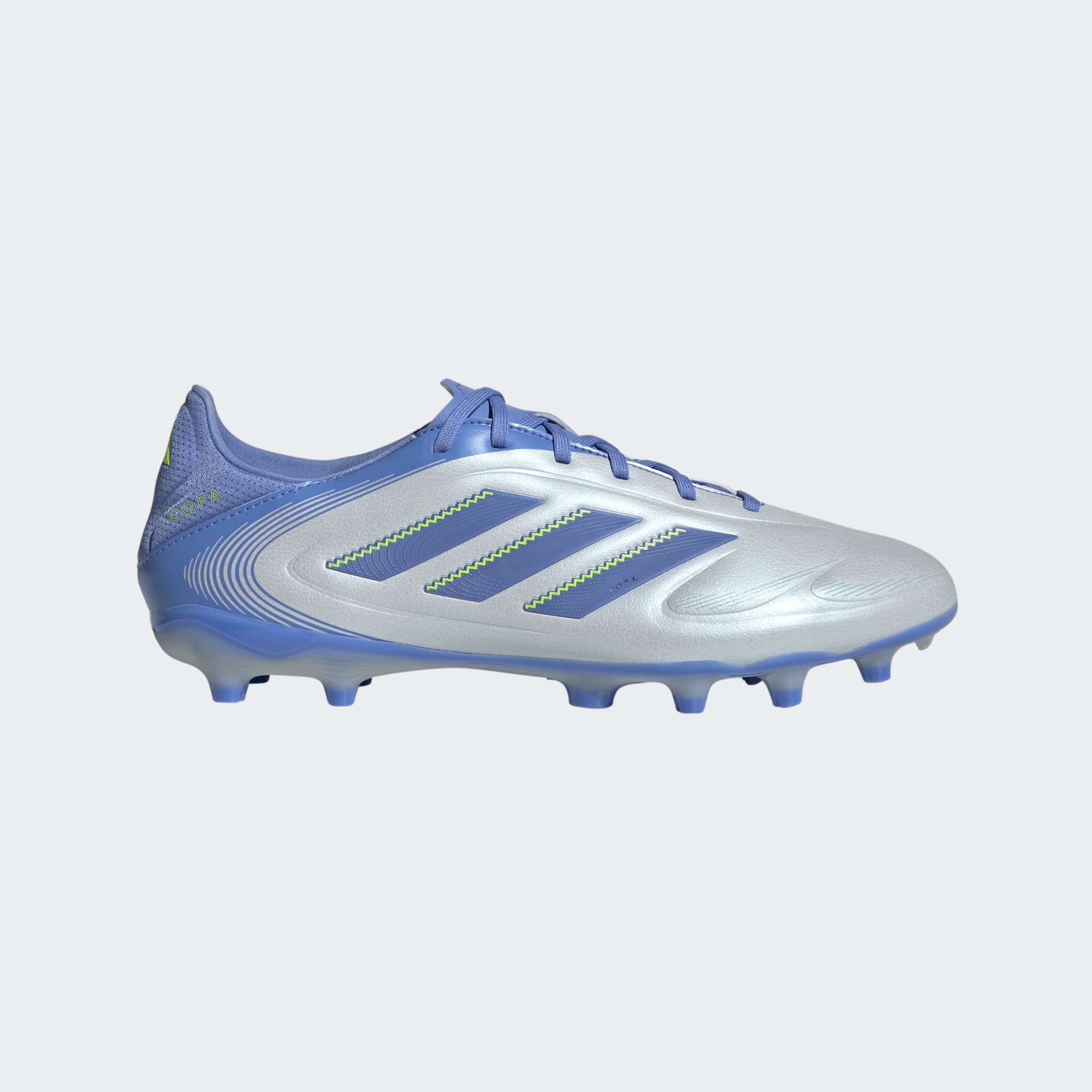 adidas Copa Pure III League FG/MG Cleats Footwear Adidas Halo Blue/Blue Fuscia/Lucid Lemon-ID9050 6.5