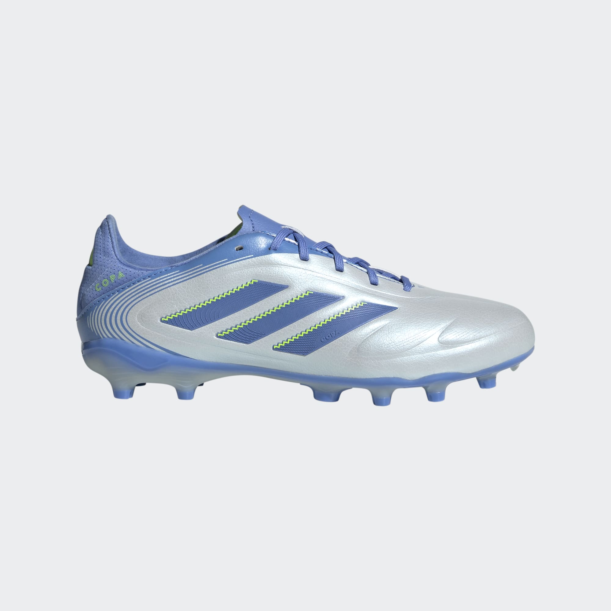 adidas Kids' Copa Pure III League FG/MG J Cleats Footwear Adidas Halo Blue/Blue Fuchsia/Lucid Lemon-IE1195 13