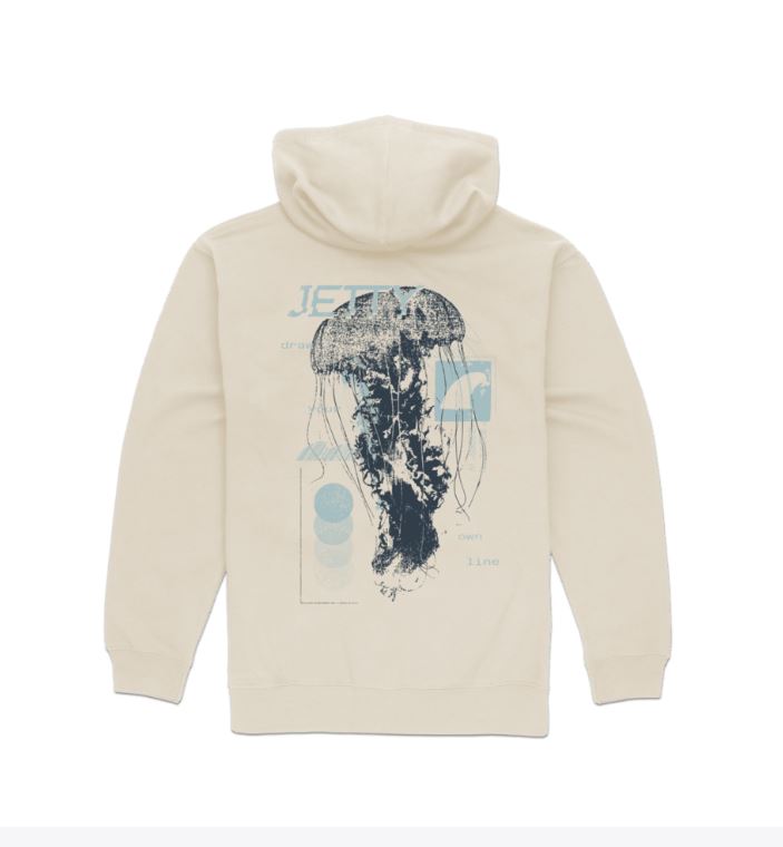 Jetty Men's Glitch Hoodie Apparel Jetty Bone Small