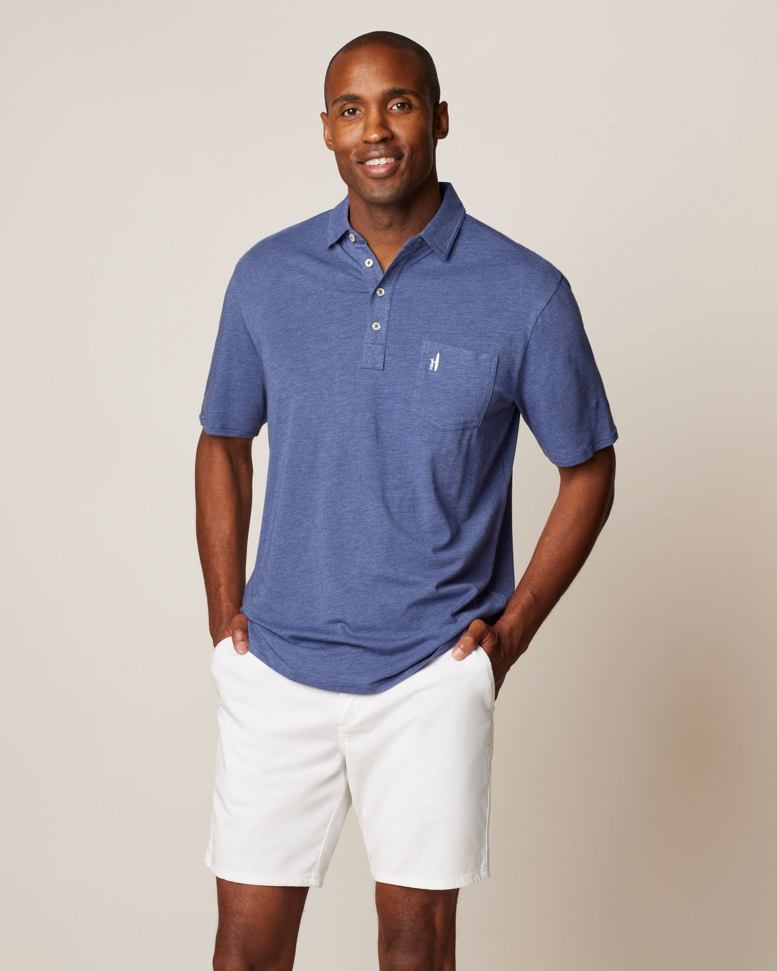 Johnnie-O Men's Heathered Original Polo 2.0 Apparel Johnnie-O Oceanside Small