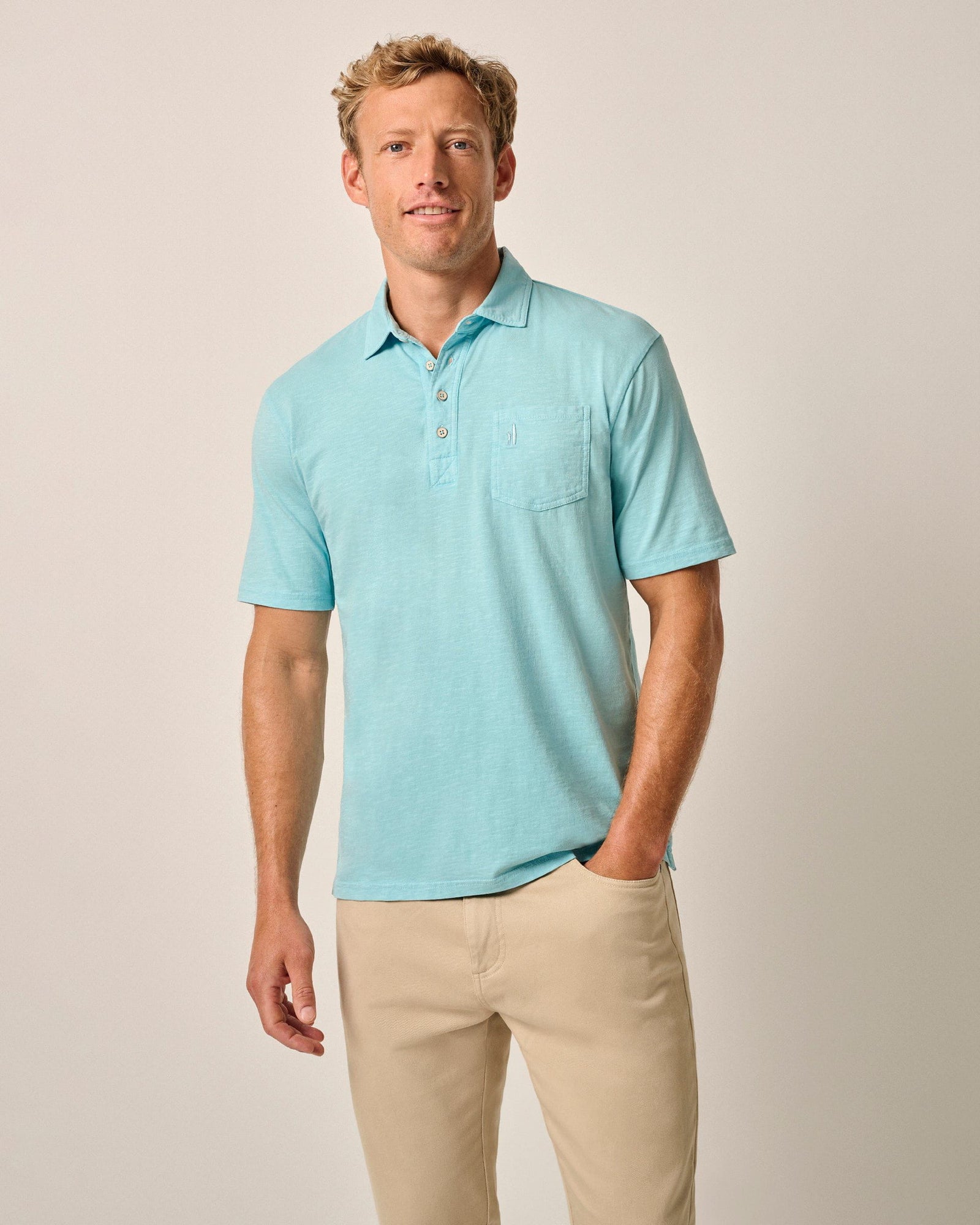 Johnnie O Men's Coastal Wash Original Polo Apparel Johnnie-O Permafrost Small