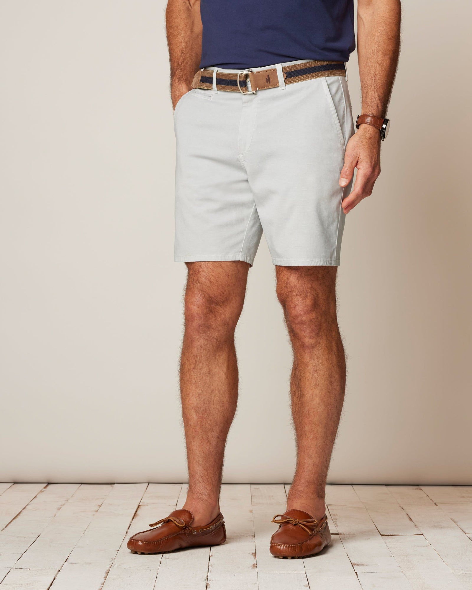 Johnnie-O Men's Nassau Cotton Blend Shorts Apparel Johnnie-O Chrome 30