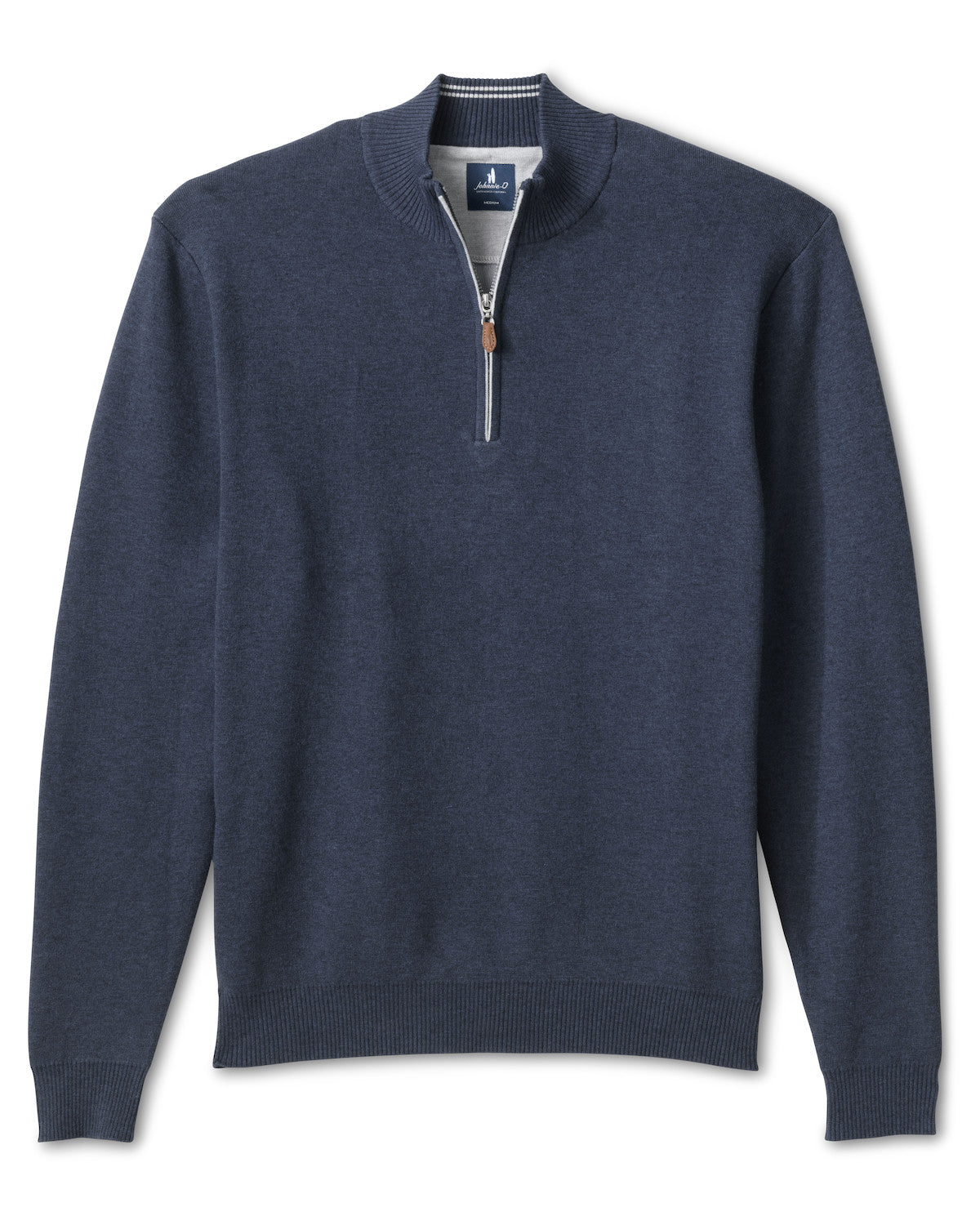 Johnnie-O Men's Desmond Plaited Cotton Blend 1/4 Zip Sweater