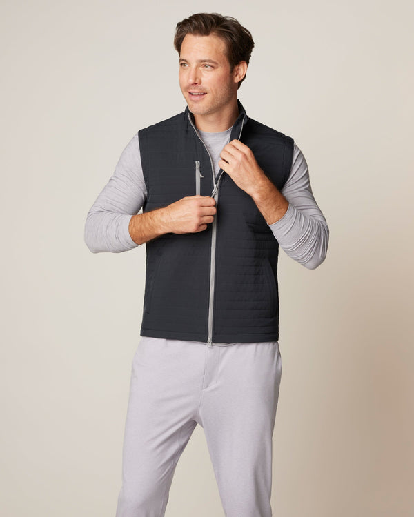 Johnnie-O Men's Crosswind Vest Apparel Johnnie-O Black Small 