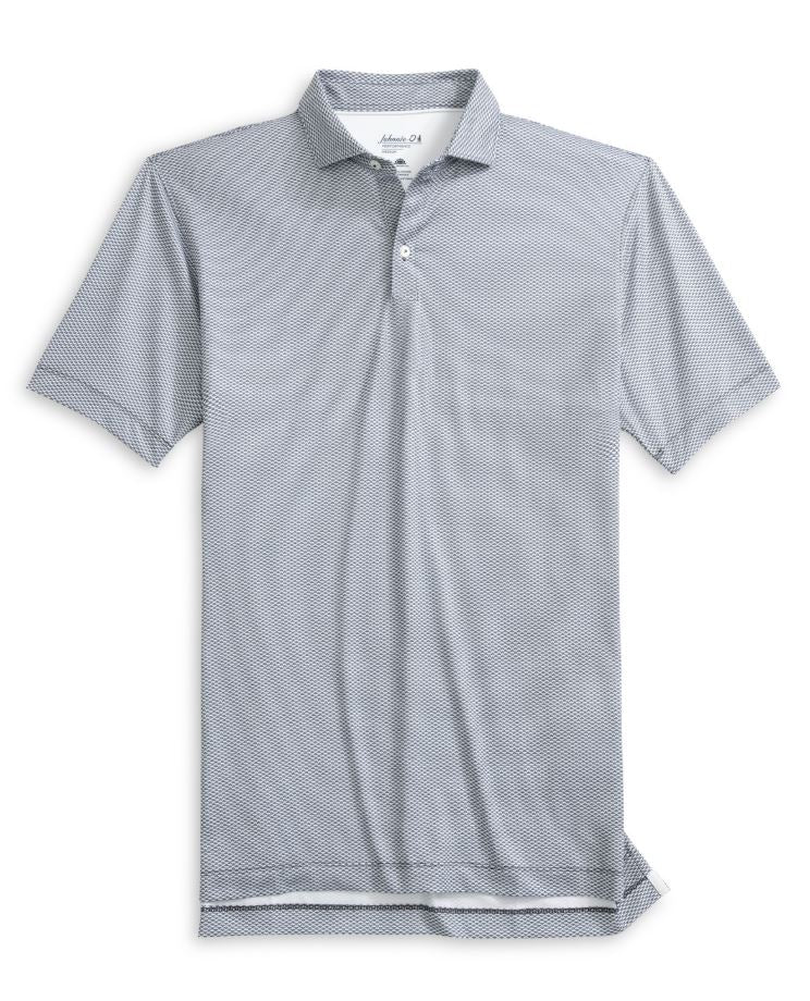 Johnnie-O Men's Rud Performance Polo Apparel Johnnie-O Heather Black Small
