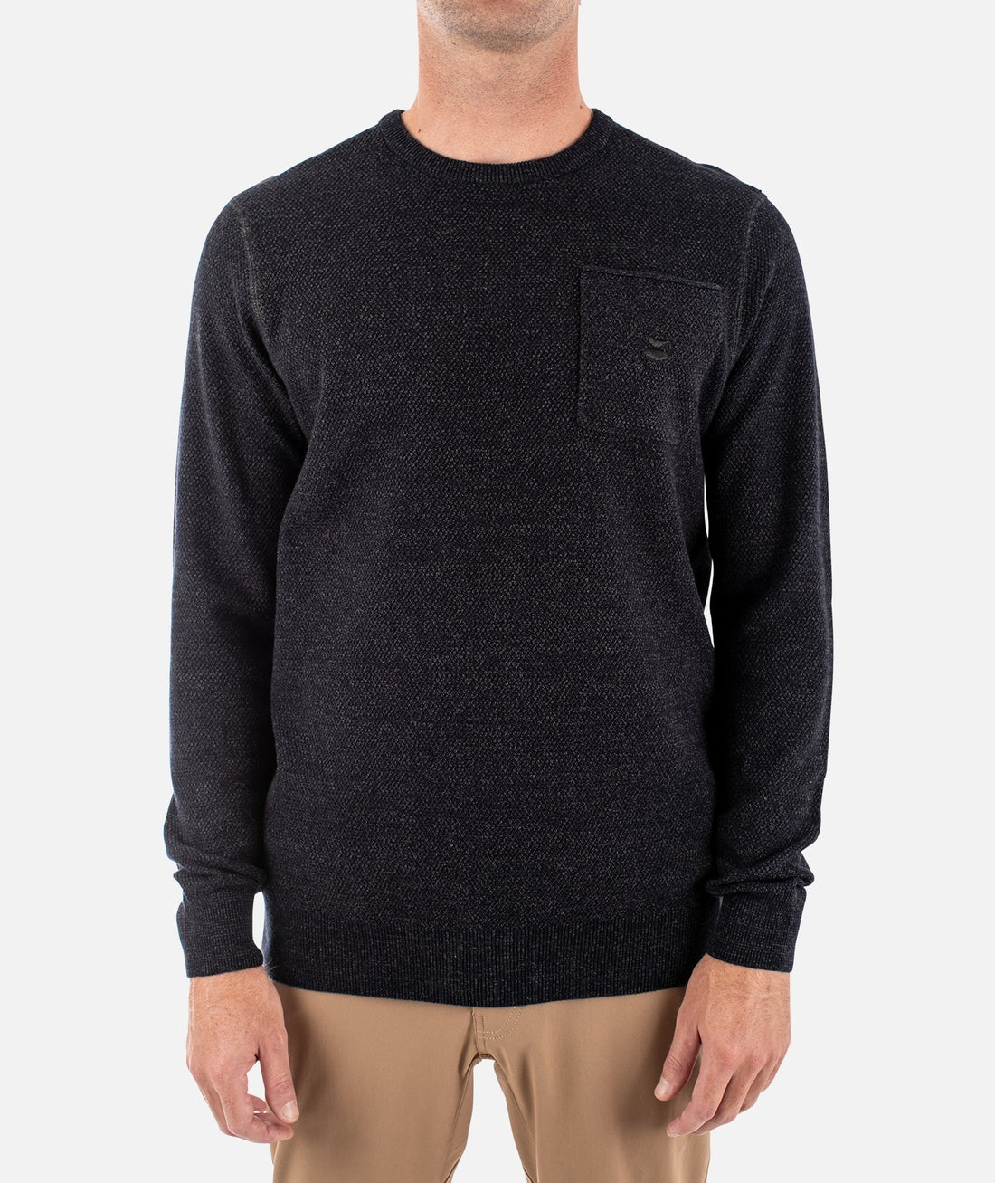 Jetty Mens The Brine Sweater Apparel Jetty Carbon Small 