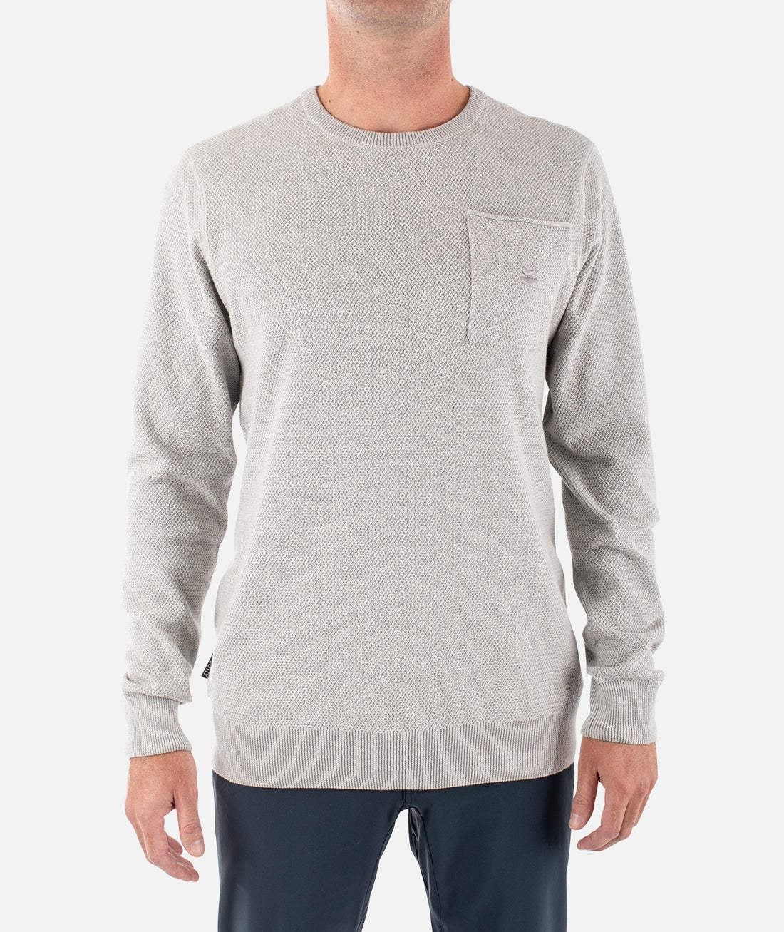 Jetty Mens The Brine Sweater Apparel Jetty Iron Small 