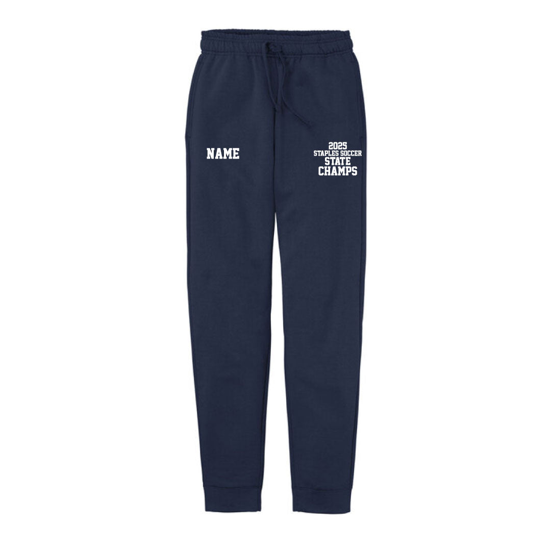 Staples Boys Soccer State Champions Joggers Logowear Staples Boys Soccer Navy Adult S