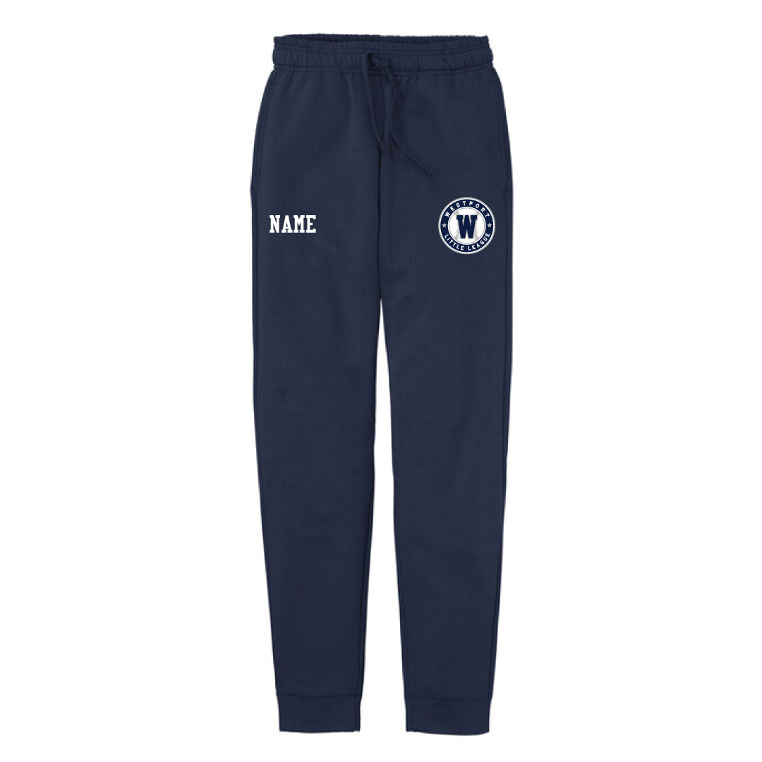 Westport LL Baseball Joggers Logowear Westport Little League Baseball Navy Youth XS