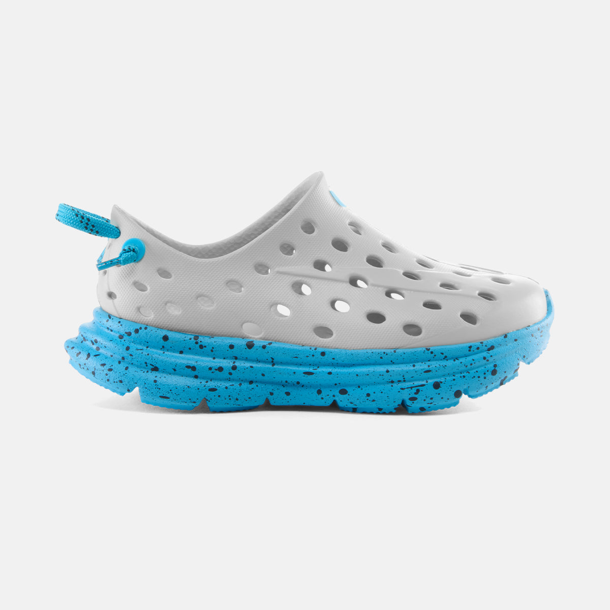 Kane Kids' Revive Active Recovery Shoe Footwear Kane Foggy Gray/Highlighter Blue C7