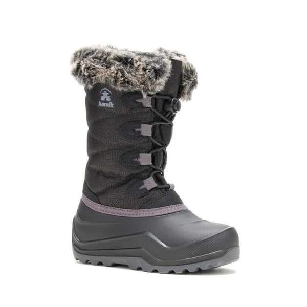 Kamik Snowangel Winter Boots Kids 4 Charcoal Fleece Lined Waterproof Insulated Murdoch main image 2