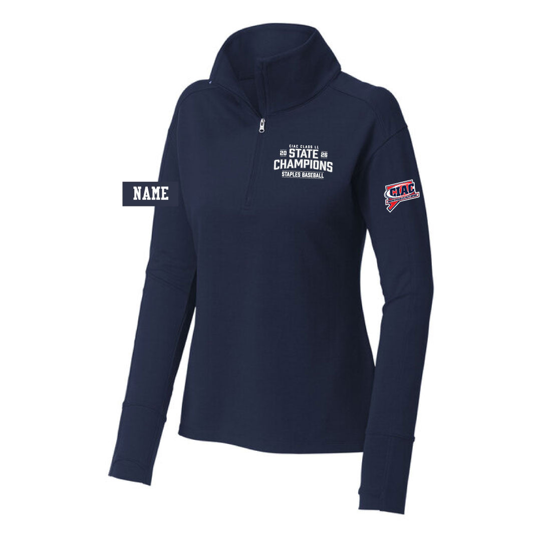 Staples Baseball Class LL State Champions Stretch  1/4 Zip