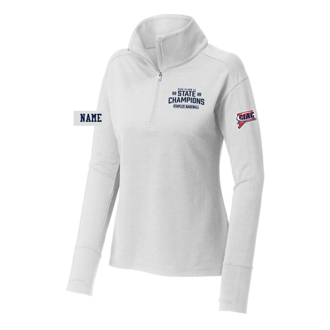 Staples Baseball Class LL State Champions Stretch  1/4 Zip