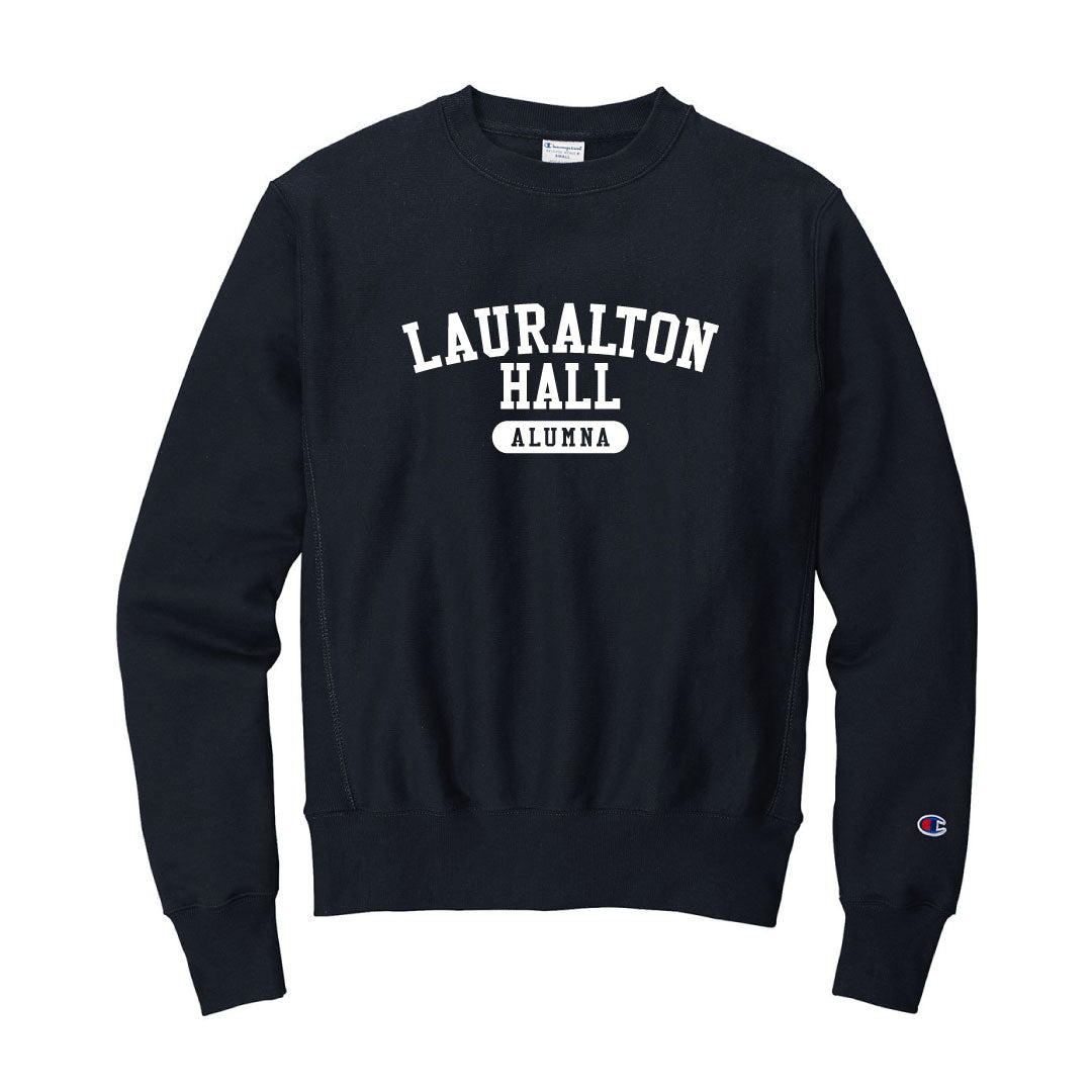LH Alumna Champion Reverse Weave Crewneck Sweatshirt Logowear LH Alumna Yes Navy Adult S
