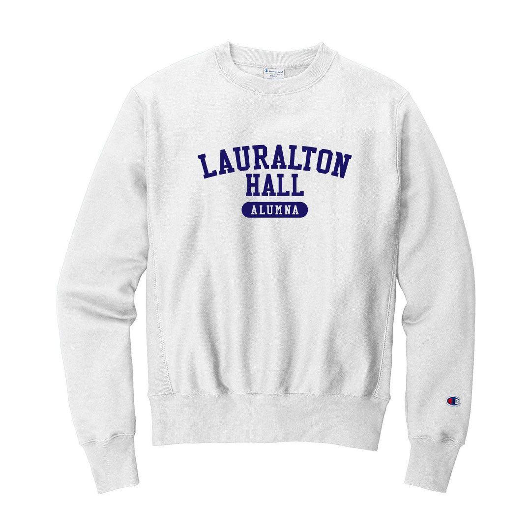 LH Alumna Champion Reverse Weave Crewneck Sweatshirt Logowear LH Alumna Yes White Adult S