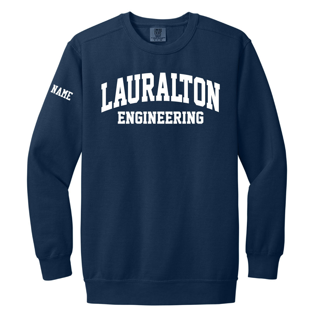 LH Engineering Comfort Colors Crewneck Sweatshirt Logowear LH Engineering Navy Adult S 