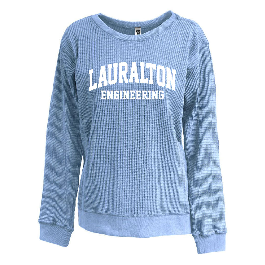 LH Engineering Waffle Relaxed Crewneck Logowear LH Engineering Ladies XS  